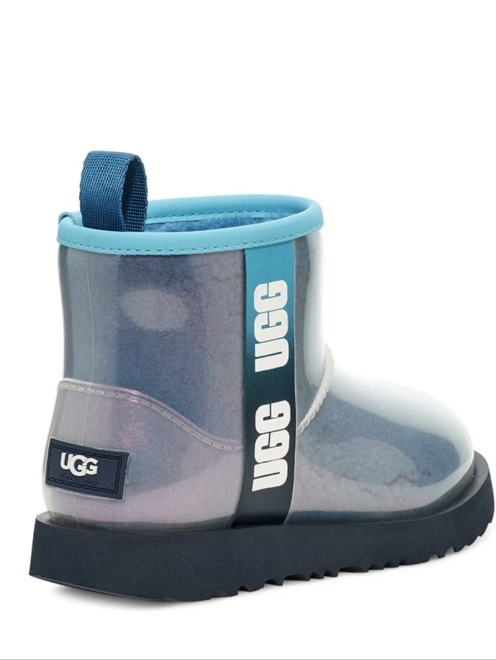 UGG Kids' Classic Clear Mini II in Blue Combo Size 13